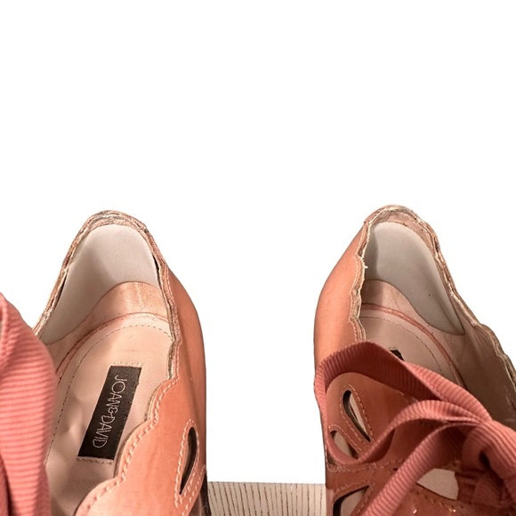 Joan & David | Light Pink Patent Cicilee Scalloped Ribbon Tie Mary Jane Pump 7.5 - Picture 13 of 14